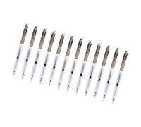 Zkydhbd Juego de 12 bolígrafos retráctiles de gel con punta de 0,5 mm para aula, negocios, clics, tintas, bolígrafos de secado rápido, juego de bolas de rodillo de secado rápido