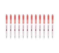 Zkydhbd Juego de 12 bolígrafos retráctiles de gel con punta de 0,5 mm para aula, negocios, clics, tintas, bolígrafos de secado rápido, juego de bolas de rodillo de secado rápido