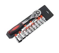 Zkydhbd Juego de 12 llaves de trinquete para reparación de automóviles y motocicletas, herramientas de hardware de 1/4 pulgadas, 3/8 pulgadas, 1/2 pulgadas