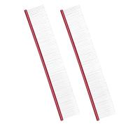 Zkydhbd Juego de 2 peines de aseo para mascotas para razas de pelo largo, herramienta de desenredar de acero, esencial para salón de belleza, hogar, peine de nudo de perro