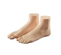 Zkydhbd Juego de 2 réplicas femeninas de pie de PVC, herramienta de entrenamiento de anatomía, adecuada para marketing de zapatos, sujetalibros hechos a mano con forma de pies