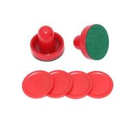 Zkydhbd Juego de empujador de hockey de mesa estándar de hockey de aire y discos de mango de portería, pieza de repuesto fácil de usar, pieza de mesa de equipo de aire