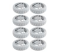 Zkydhbd Juego de protectores de rueda de silicona diseñados para proteger de la abrasión a prueba de golpes para aeropuertos y estaciones de tren, equipaje, 8 fundas de silicona para ruedas, gris, One