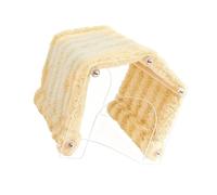 Zkydhbd Juguete escondite para hámster, roedores, refugio de jerbos desmontable, para mascotas, techo peludo para hurones, túnel de juego acrílico