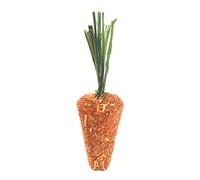 Zkydhbd Juguete natural con forma de zanahoria para masticar hierba de heno, adecuado para ardillas, mascotas pequeñas, dentición molar