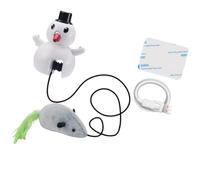 Zkydhbd Juguete para mascotas con batería recargable para diversión continua y estimulación mental en áreas pequeñas, juguete de movimiento de identidad