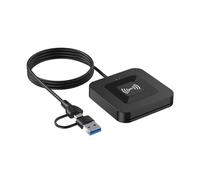 Zkydhbd Lector de tarjetas inteligente USB 2.0 portátil para acceso común, accesorios fiscales, ligero, portátil para oficina