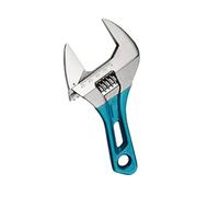 Zkydhbd Llave compacta y ajustable con mandíbula ancha de acero al carbono, agarre ergonómico para fontanería, mantenimiento mecánico, agarre ergonómico