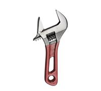 Zkydhbd Llave compacta y ajustable con mandíbula ancha de acero al carbono, agarre ergonómico para fontanería, mantenimiento mecánico, agarre ergonómico