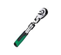 Zkydhbd Llave de trinquete de 3/8 1/4 1/2 pulgadas de liberación rápida, llave de vaso reversible, extensión de trinquete resistente para reparación de automóviles