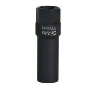 Zkydhbd Llave de vaso conveter de 1/2 pulgada con conexión cuadrada para extracción de tuercas, adaptador externo de 7 ángulos de 17 mm, llave de trinquete de acero
