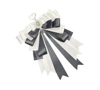 Zkydhbd Llavero de lazo para bolso, bonita cadena de coche, anillos de lazo de cinta, colgante de bolso para mujer, llavero estético, Black