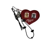 Zkydhbd Llavero portátil con marco de fotos, diseño elegante, accesorio de decoración para adultos y adolescentes de moda, uso diario, soporte portátil para fotos