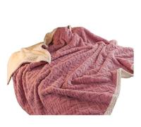 Zkydhbd Manta cálida de otoño e invierno para cama, edredón grueso de forro polar de leche, geométrico, cómodo, lavable, sofá, aire acondicionado, forro polar