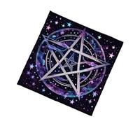 Zkydhbd Mantel de cartas de tarots con patrón de círculos de estrella, altares, tela de adivinaciones, tarjeta de adivinaciones, tapiz de mesa, mantel de tarots, mantel espiritual
