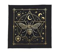 Zkydhbd Mantel de tarots con diseño de mariposa y estrella, tarjeta de adivinaciones, tapiz de astrología, brujería, decoración de tela de cubierta con patrón de mariposa, estrella, tarots, mantel