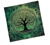 Zkydhbd Mantel de tarots con patrón de árbol grande, mantel de astrología, tarjeta de adivinaciones, tapiz de tela, decoración de pared, patrón de árbol grande, tarots, tarjeta espiritual