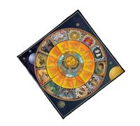 Zkydhbd Mantel de tarots de constelaciones, tarjeta de adivinaciones, tapiz, astrología, brujería, decoración de tarots