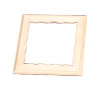 Zkydhbd Marco de fotos en miniatura para casas de muñecas, accesorio de exhibición a escala 1/12, realista de madera de Zakka realista