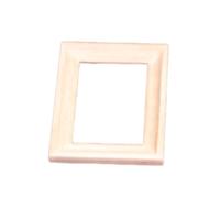 Zkydhbd Marco de fotos en miniatura para casas de muñecas, accesorio de exhibición a escala 1/12, realista de madera de Zakka realista