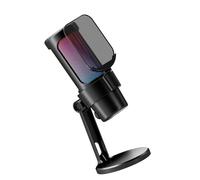 Zkydhbd Micrófono USB C de 192 kHz/24 bits para luces LED de color PC con reducción de ruido para juegos y micrófono de color base sólida