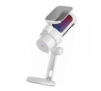 Zkydhbd Micrófono USB C de 192 kHz/24 bits para luces LED de color PC con reducción de ruido para juegos y micrófono de color base sólida