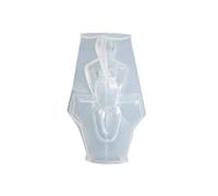 Zkydhbd Molde de silicona reutilizable para fundición epoxi, molde poliédrico de silicona para manualidades