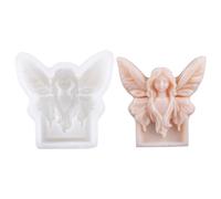 Zkydhbd Moldes de silicona con estatua de mariposa, moldes de silicona para jabón de resina epoxi, decoración del hogar, molde de jabón hecho a mano