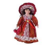 Zkydhbd Muñeca femenina de porcelana victoriana de 12 pulgadas para decoración de habitación, ideal para niños, coleccionable, decorativa, de cerámica, para decoración de mesa de coleccionista para