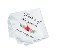 Zkydhbd Pañuelos bordados de primera calidad con borde de encaje delicado para bodas, ocasiones especiales, accesorios de boda, D, Talla única