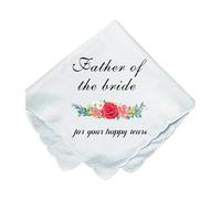 Zkydhbd Pañuelos bordados de primera calidad con borde de encaje delicado para bodas, ocasiones especiales, accesorios de boda, C, Talla única