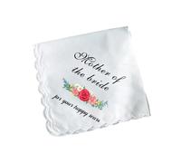 Zkydhbd Pañuelos bordados de primera calidad con borde de encaje delicado para bodas, ocasiones especiales, accesorios de boda, a, Talla única