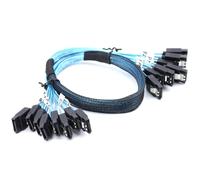 Zkydhbd Paquete de 8 cables SataSAS SATA3 a SATA3 de 7 pines para plataformas de minería y unidades de cable de datos de velocidad rápida