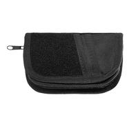 Zkydhbd Pequeña bolsa de herramientas de boca ancha con cremalleras, multiusos, para guardar tarjetas, organizador de tarjetas, práctico almacenamiento