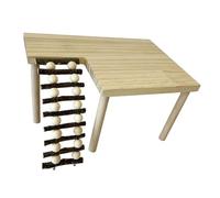 Zkydhbd Plataforma de escalada de hámster de madera con escalera para moler y saltar de mascotas pequeñas, juguete para ardillas, jerbos, chinchillas, roedores, equipo de juego