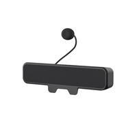 Zkydhbd Plugs Play - Altavoces USB para computadora, abrazaderas pequeñas, montaje de micrófono desmontable, reducción de ruido, altavoces de PC para clase en línea, bocinas de escritorio para PC