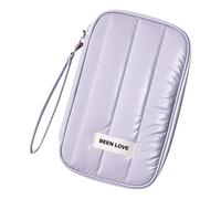Zkydhbd Portatarjetas impermeable, cartera simple, elegante, monedero, bolsa de almacenamiento portátil para monedas portátil diaria, elegante soporte de gran capacidad, Purple, One Size