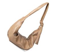Zkydhbd Práctica bolsa de hombro de piel sintética para mujer, bolsa cruzada con interior espacioso para bolso de hombro esencial para mujer, albaricoque, One Size