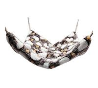 Zkydhbd Práctica hamaca colgante para mascotas pequeñas, cama para hámster, cueva para gatitos y cachorros en clima frío, nido de hámster de invierno