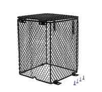 Zkydhbd Protector de lámpara de calefacción para reptiles, pantalla de cerámica, calentador de reptiles, cubierta de malla para tortuga, serpiente, Habi, clip de mano antiquemaduras