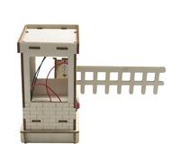 Zkydhbd Proyecto de ciencia de puerta de barrera automática, modelo mecánico, juguete para aprendizaje práctico y vinculación familiar, actividad de tiempo para padres e hijos