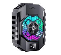Zkydhbd Radiador de teléfono ajustable de 2 velocidades con clip trasero de luz, semiconductor, ventilador de refrigeración para teléfono celular, disipador de calor, clip trasero, radiador