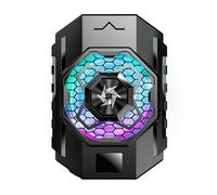 Zkydhbd Radiador de teléfono ajustable de 2 velocidades con clip trasero de luz, semiconductor, ventilador de refrigeración para teléfono celular, disipador de calor, clip trasero, radiador