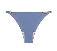 Zkydhbd Ropa interior de nailon suave para mujer, diseño de cintura invisible, tela transpirable que se mantiene en su lugar, panel de entrepierna, bragas de talle bajo, azul claro, L