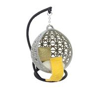 Zkydhbd Silla colgante para sala de estar, muebles, casa de muñecas, accesorios de juego de simulación, escena de vida, juego de rol, colección de pasatiempos, cesta colgante