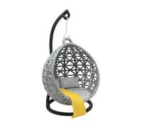 Zkydhbd Silla colgante para sala de estar, muebles, casa de muñecas, accesorios de juego de simulación, escena de vida, juego de rol, colección de pasatiempos, cesta colgante