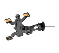 Zkydhbd Soporte de aleación de aluminio para teléfono de bicicleta, abrazaderas de teléfono, clip de montaje superior, ajustable, antideslizante, soportes universales para bicicletas