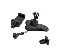Zkydhbd Soporte de clip de cámara para viseras de coche de liberación rápida, cabezal de bola giratorio de 360 grados, almohadilla antideslizante para múltiples dispositivos, montaje en salpicadero de