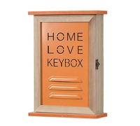 Zkydhbd Soporte de madera para montaje en pared, materiales fáciles de usar, múltiples compartimentos, organizadores de almacenamiento de entrada con panel de puerta oculto, soporte de madera montado