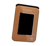 Zkydhbd Soporte de piel para teléfono con tintas E amigables con los ojos con cartera integrada para tarjetas para un uso prolongado, soporte cómodo para el coche